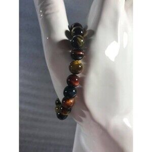 Mixed Tiger Eye Beaded Stretch Bracelet